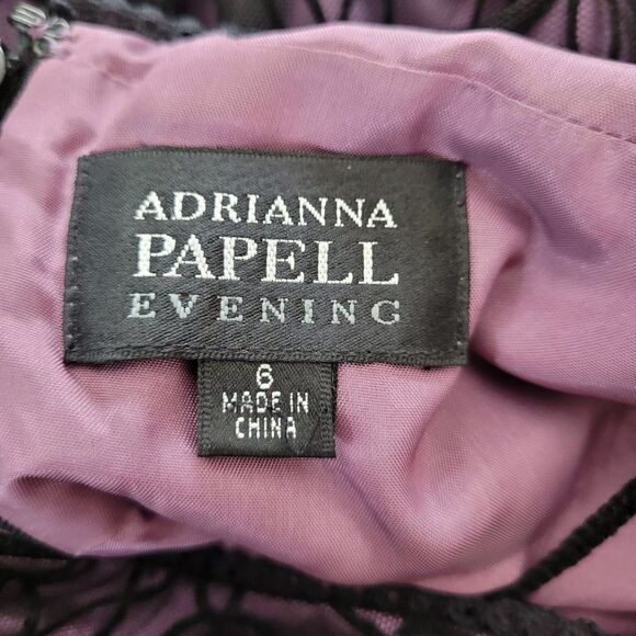 90's Formal Dress 6 Spiderweb Halter Fit & Flare Purple Black Gothic Fairy Witch - Picture 3 of 12